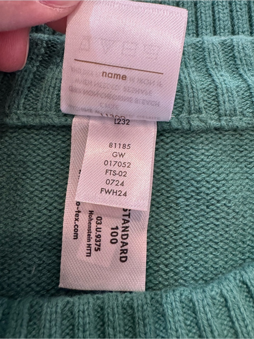 Hanna Andersson Green Christmas tree Fair Isle Cotton Sweater Sz S Cozy Holiday - Picture 7 of 9